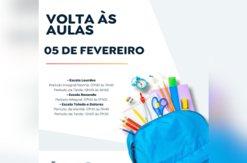 Volta às aulas nas Escolas Municipais! 