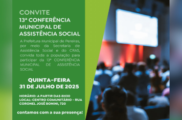 Participe da 13ª Conferência de Assistência Social!