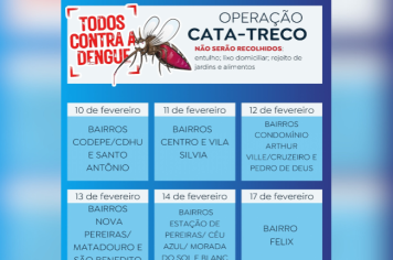 Operação CATA-TRECO: Unidos contra a Dengue!