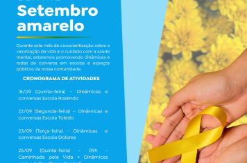 Setembro Amarelo | Confira a programação