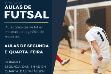 Aulas gratuitas de Fustal!