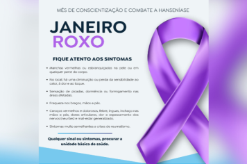 JANEIRO ROXO: Mês de Combate à Hanseníase