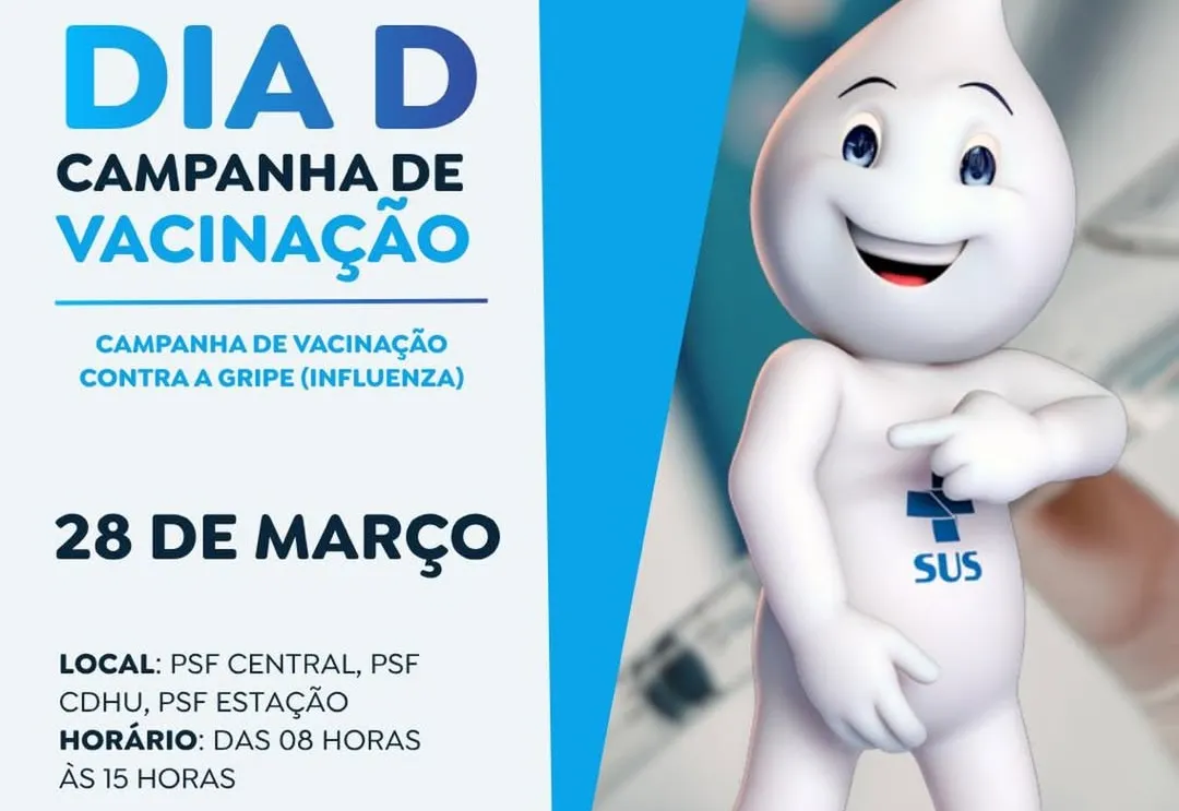 Pereiras realiza Dia D de vacinação contra a gripe no dia 28 de março