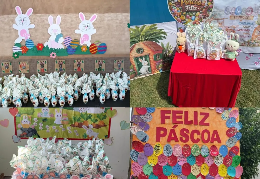 Alunos da rede municipal recebem ovos de Páscoa em Pereiras