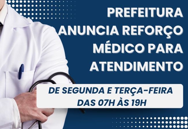 Reforço no atendimento médico