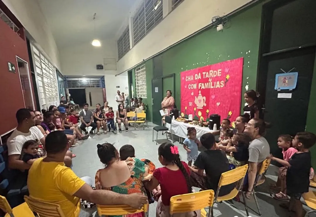 EMEB Prof. José Geraldo de Góes realiza “Chazinho da Tarde” com famílias