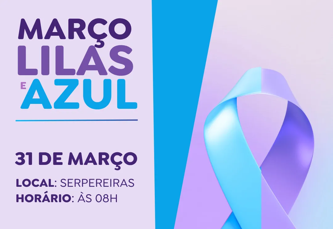 Ação reúne idosos para orientações sobre prevenção em campanha Março Lilás e Azul