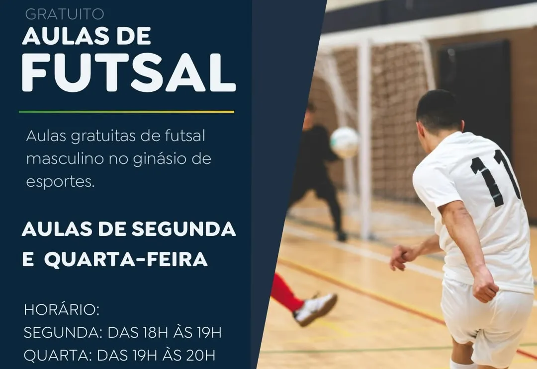 Aulas gratuitas de Fustal!